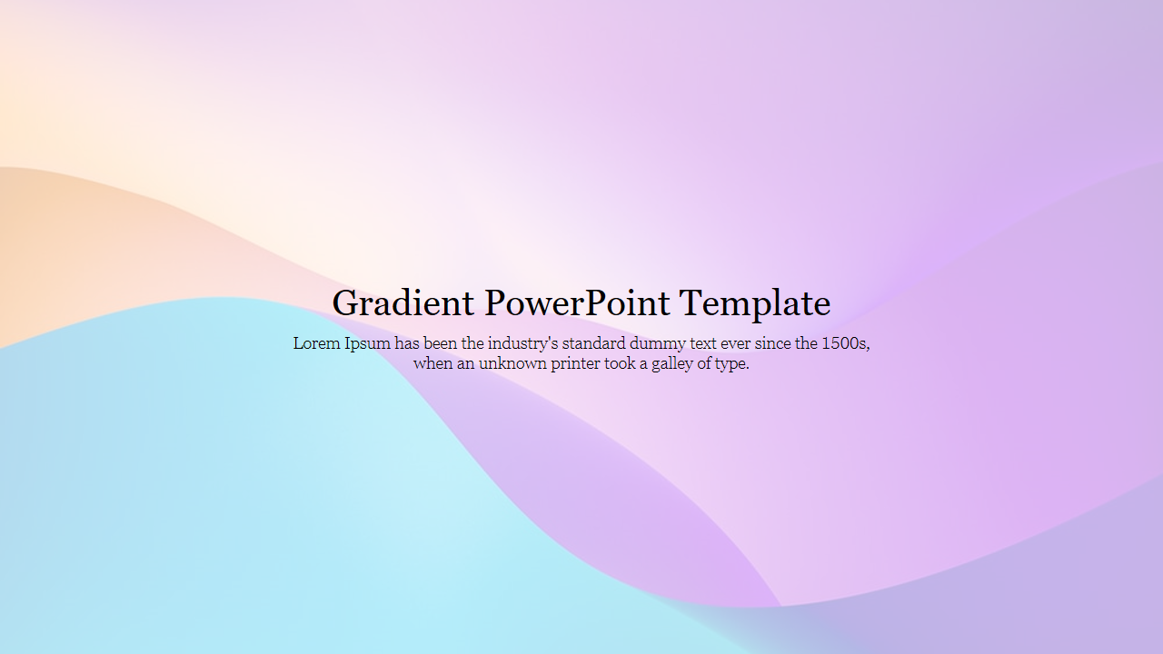 Creative Gradient PowerPoint Template Presentation Slides